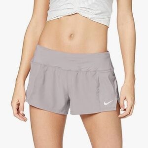 Nike Women's Athletic Gray Shorts Running Side Slit Hem